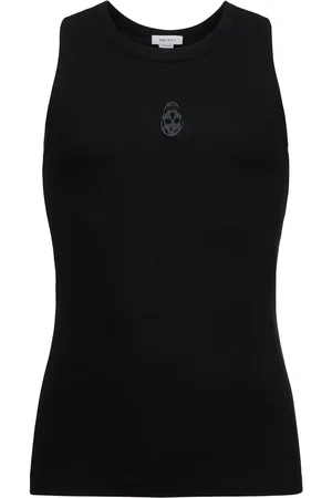 Alexander McQueen Tank Top De Jersey Con Logo