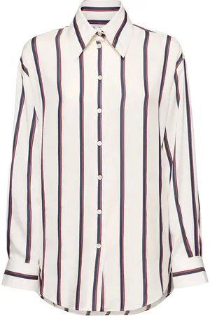 Alexander McQueen Camisa De Seda A Rayas