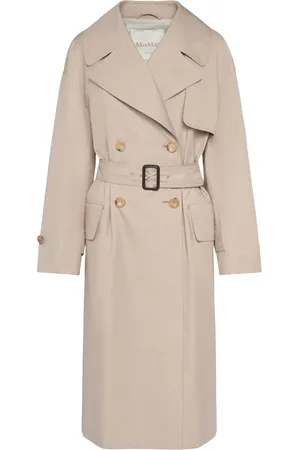 Max Mara Abrigo Trench De Sarga