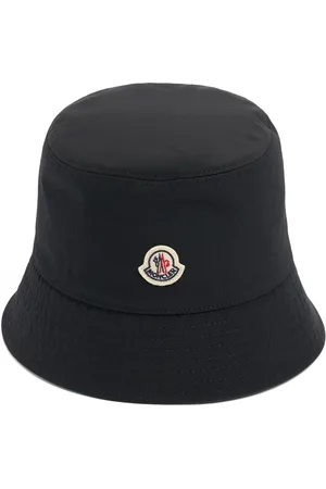 Moncler Gorro Bucket De Algodón Con Logo