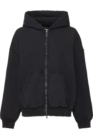 Balenciaga Sudadera De Algodón Con Cremallera Y Capucha