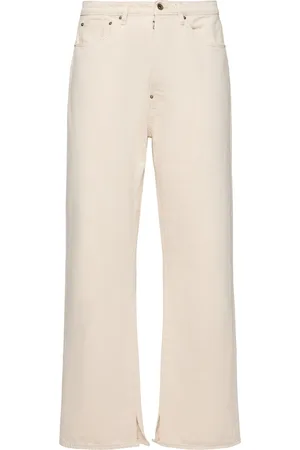 Maison Margiela Pantalones Anchos De Denim De Algodón