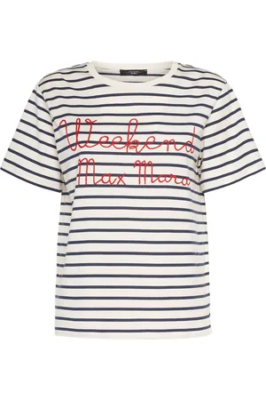 Max Mara Camiseta De Algodón Con Bordado