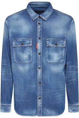 Dsquared2 Camisa De Algodón Stretch