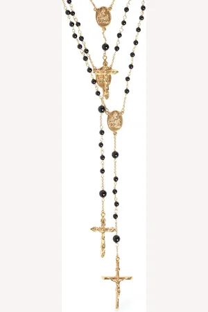Dolce & Gabbana Collar Largo Con Triple Cadena