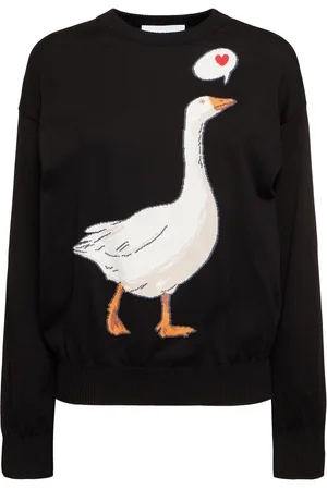 Moschino Sudadera De Jersey De Algodón Estampada
