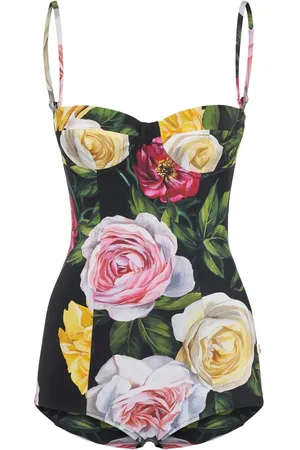 Dolce & Gabbana Bañador Entero De Jersey Con Estampado