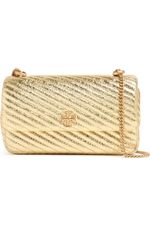 Tory Burch Bolso Metalizado Con Solapa