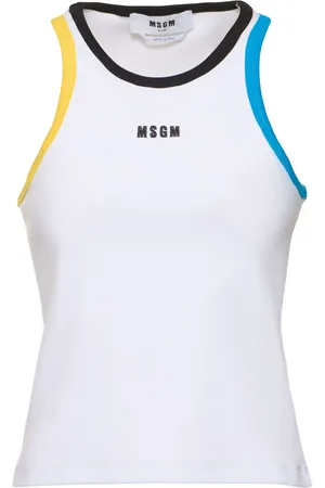 Msgm Top De Jersey Con Logo