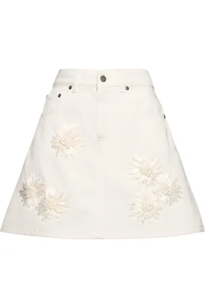 Msgm Minifalda De Denim De Algodón
