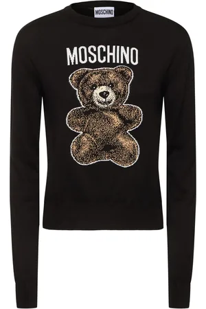 Moschino Suéter De Algodón Con Logo Bordado
