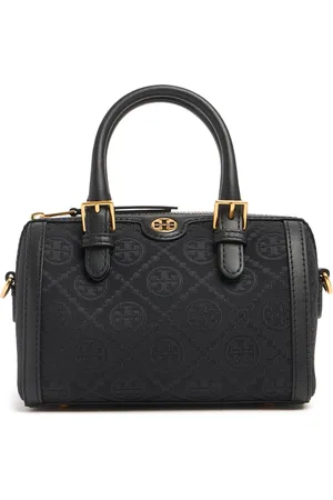 Tory Burch Bolso Barrel T Monogram De Lona