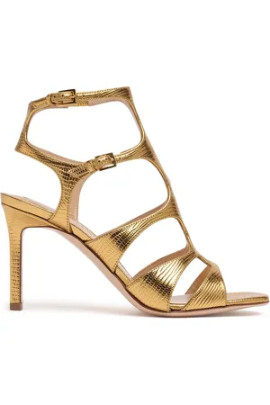 Tom Ford Sandalias De Piel Efecto Cocodrilo 105mm