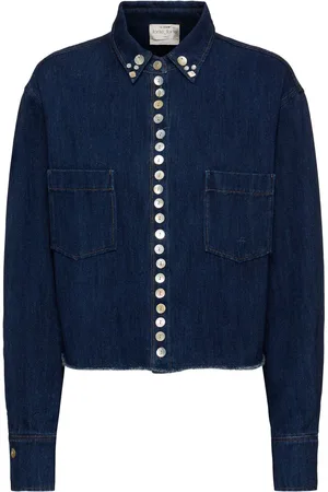FORTE FORTE Camisa De Denim De Algodón Bordada
