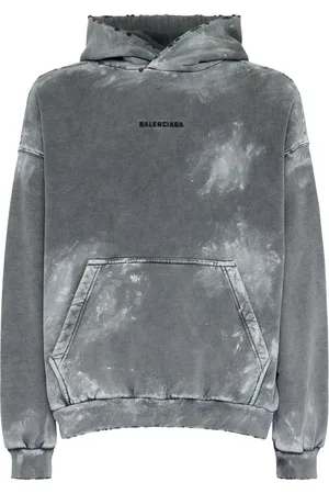 Balenciaga Sudadera De Algodón Con Capucha