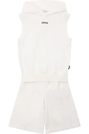 Aspesi Sudadera Sin Mangas Y Shorts De Algodón