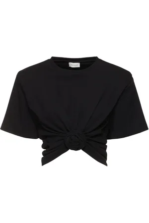 MAGDA BUTRYM Top De Jersey Drapeado Con Rosa