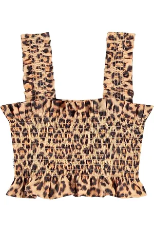Molo Top Corto De Popelina De Algodón Estampado
