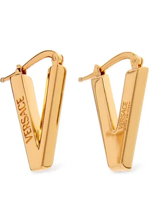 VERSACE Pendientes Con Logo
