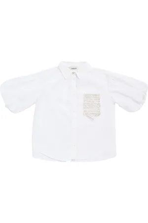 Lanvin Camisa De Popelina De Algodón