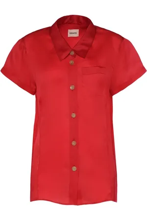 Khaite Camisa De Organza De Seda