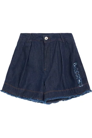 Lanvin Shorts De Denim De Algodón