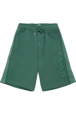 Lanvin Shorts De Felpa De Algodón Bordados