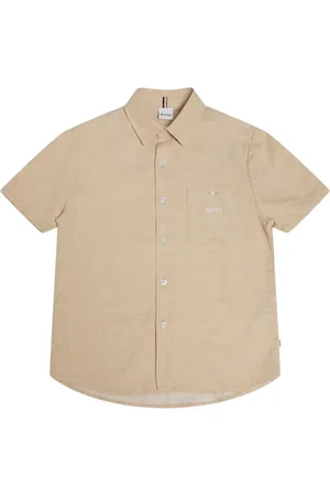 HUGO BOSS Camisa De Lino Y Algodón