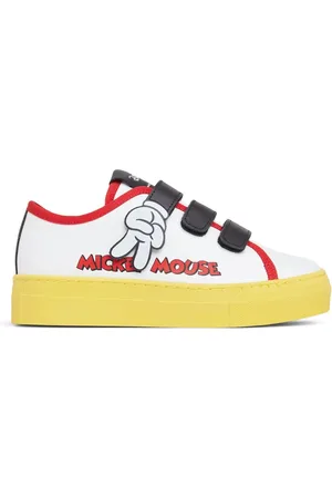 Marc Jacobs Sneakers Mickey Mouse De Piel Con Cordones