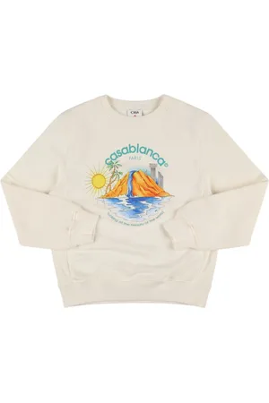Casablanca Sudadera De Algodón Con Cuello Redondo