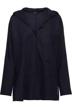 YOHJI YAMAMOTO Top De Sarga De Algodón