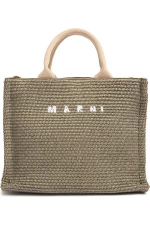 Marni Bolso Tote Pequeño Efecto Rafia