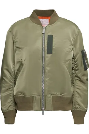 SACAI Chaqueta Bomber De Nylon Con Cremallera