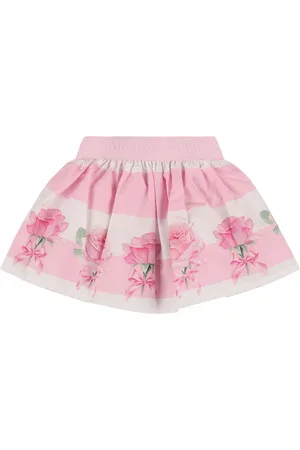 MONNALISA Falda De Popelina De Algodón Estampada