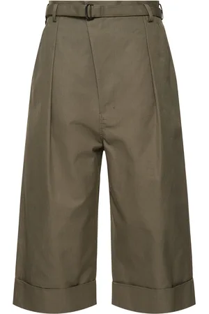 YOHJI YAMAMOTO Pantalones Anchos De Lona De Algodón
