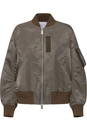 SACAI Chaqueta Bomber De Nylon Con Cremallera
