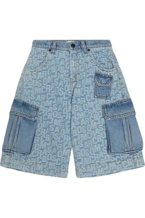 Marc Jacobs Shorts De Denim De Algodón Con Logo