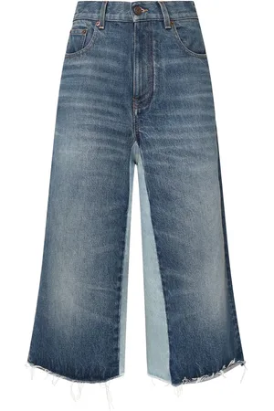 Chloé Shorts De Denim Bicolor