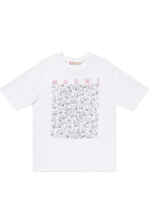 Marni Camiseta De Jersey De Algodón Estampada
