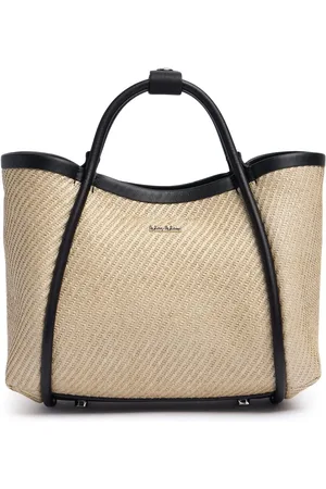 Max Mara Bolso Xs Summer Marin Efecto Rafia
