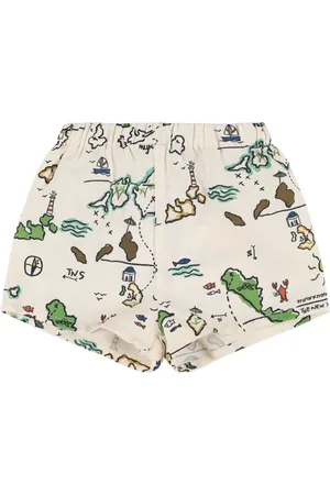 The New Society Shorts De Popelina De Algodón Estampados