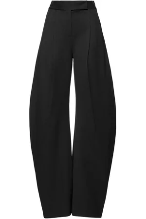 The Attico Pantalones Anchos De Gabardina