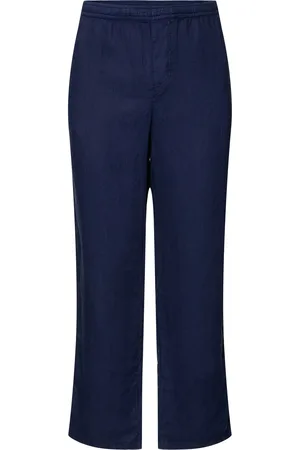 Aspesi Pantalones De Lino Teñidos