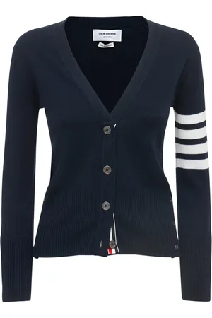 Thom Browne Cárdigan De Punto De Cashmere Con Intarsia