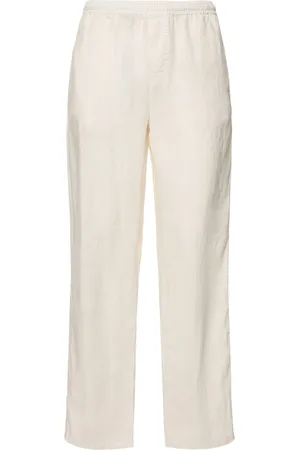 Aspesi Pantalones De Lino Teñidos