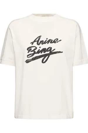 ANINE BING Camiseta De Algodón Con Estampado