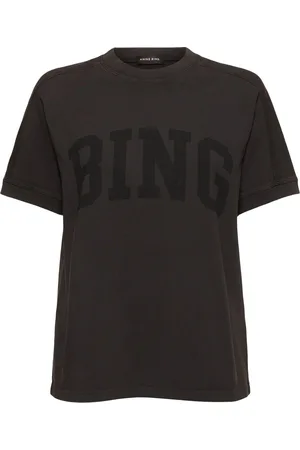 ANINE BING Camiseta De Algodón Jersey