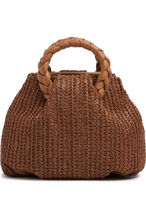 Hereu Bolso De Mano Mediano Bombon De Rafia