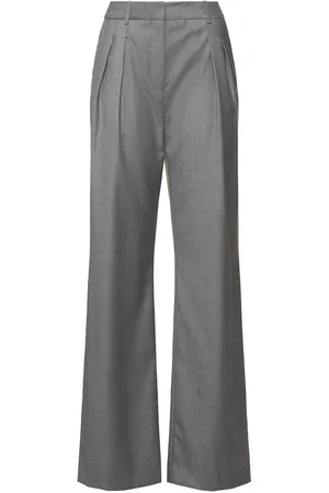 Loulou Studio Pantalones Acampanados De Lana