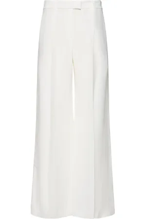 Brunello Cucinelli Pantalones Anchos De Sarga De Lino